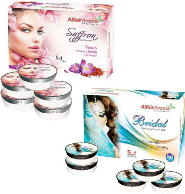 

Alfair Aroma Saffron Bridal Special Facial Kit 900 g(Set of 2)