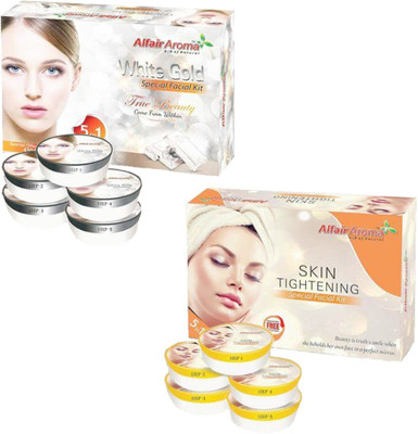 

Alfair Aroma White Gold Skin Tightening Facial Kit 900 g(Set of 2)