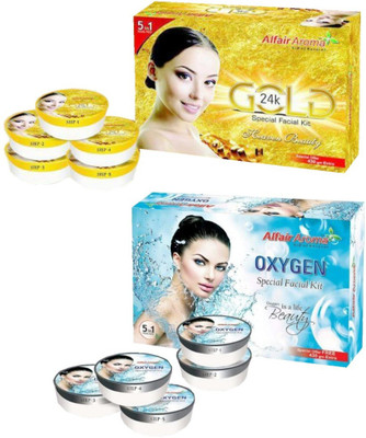 

Alfair Aroma 24K Gold Oxygen Special Facial Kit 900 g(Set of 2)