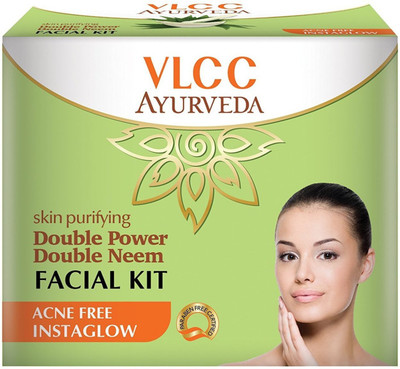 

VLCC Ayurveda Skin Purifying Double Power Double Neem Facial Kit (5 Step Kit), 50 g