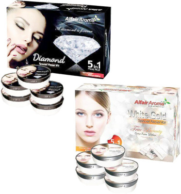 

Alfair Aroma Diamond White Gold Facial Kit 900 g(Set of 2)