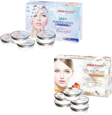 

Alfair Aroma Skin Whitening White Gold Facial Kit 900 g(Set of 2)
