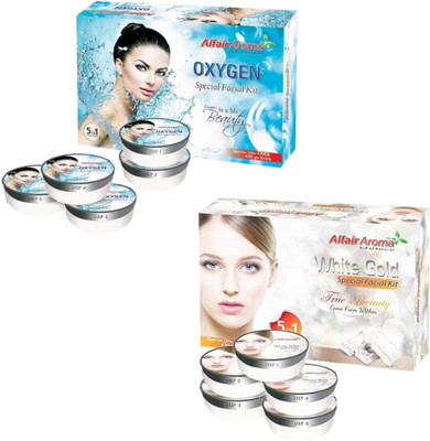 

Alfair Aroma Oxygen White Gold Facial Kit 900 g(Set of 2)