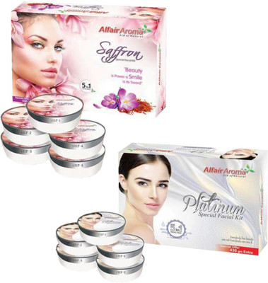 Alfair Aroma Saffron Platinum Facial Kit 900 g(Set of 2)