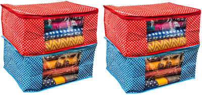 

Kuber Industries Designer Cotton Quilted Polka Dots Saree Cover PolkaNSC018(Multicolor)
