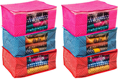 

Kuber Industries Designer " Cotton Quilted Polka Dots Saree Cover PolkaNSC001(Multicolor)