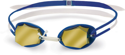 

Head Diamond Mirrored Swimming Goggles(White, Blue), Blue;white