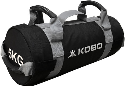 

Kobo 5 Kg Sandbag Adjustable Weight Power Training Filled Fitness Cross Functional Exercise Running Workout Sand-Bag (IMPORTED) Sand Bag of 5 Kg(Multicolor, Kit Bag), Black;grey