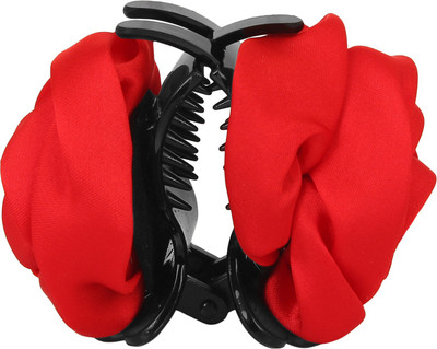 

Bolt Red Rose Ruffle Hair Clip(Red)