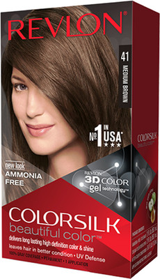 Revlon COLORSILK WITH 3D TECHNOLOGY Hair Color(MEDIUM BROWN 4N) Flipkart