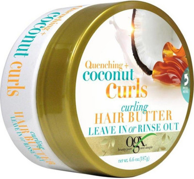 

OGX Quenching Plus Coconut Curls Curling Hair Butter, 6.6 Fluid Ounce Hair Styler