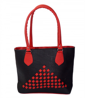 

shuklas fashion hub Hand-held Bag(Black, Red)