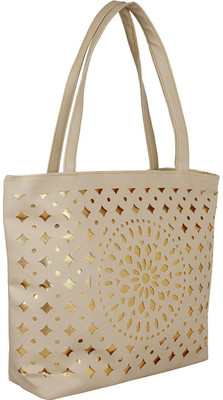 

AZRA COLLECTION Shoulder Bag(Beige, Gold)