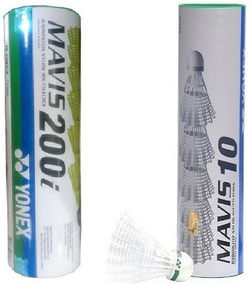 

Yonex Combo of Two, One 'Mavis 10' Shuttlecock (Medium) and one 'Mavis 200i' Shuttlecock (Slow) (Pack of 6) Badminton Kit