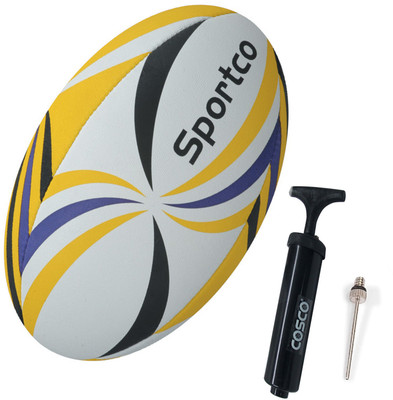 

Cosco Rugby ( Sportco ) Ball With Pump Size-5 Rugby Kit