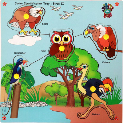 

J H Traders Birds Identification Educational Tray for kids(Multicolor)