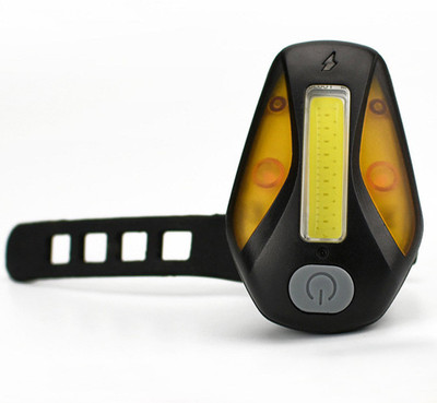

schrodinger 10053 Bicycle Bike Cycle COB USB Rechargeable Tail Rear LED Light LED Rear Break Light(Yellow)