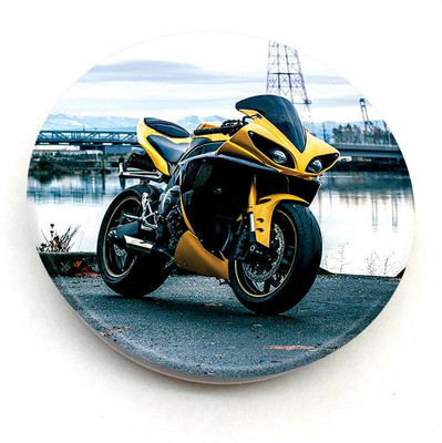 CRAZYINK Yellow Bike Mobile Holder