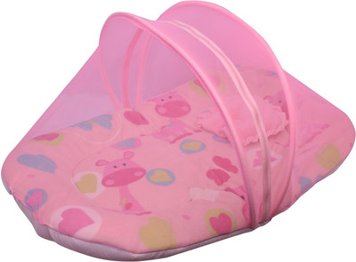 

Momsyard HDPE - High Density Poly Ethylene Infants Pink Big Heart Velvet New Born Baby Tent- Pink Mosquito Net(Pink)