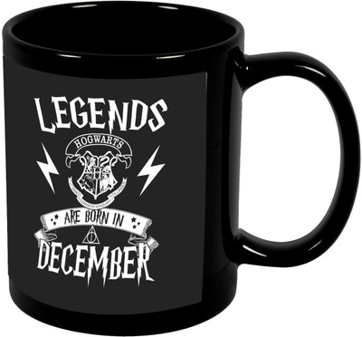 

Thirsty Guys Legends Are Born In December Happy Birthday Coffee For Brother, Boyfriend, Lover, Husband, Friend Best Birthday Gifts Ceramic Mug(325 ml), Black
