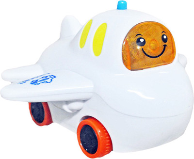 

Babysid Collections Airplane with Light and Music Friction Toy Size : 14 x 12 x 9 cm(White)