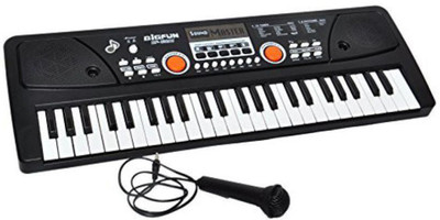 

Jilani Bigfun BF-530A1 Eletronic Keyboard For Kids DC POWER OPTION + RECORDING + MICROPHONE(Black)