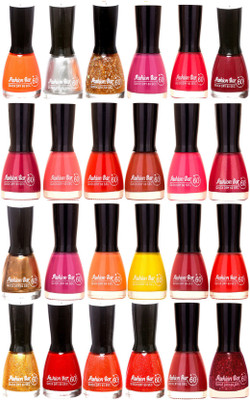 

Fashion Bar Candy Big Nail polish Combo 1295 Multicolor(Pack of 24)