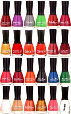 

Fashion Bar Candy Big Nail polish Combo 1338 Multicolor(Pack of 24)