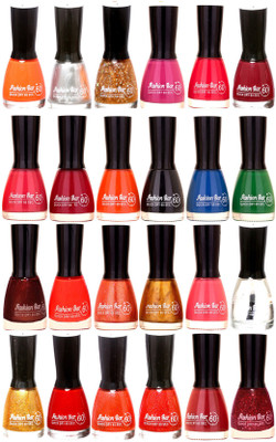 Fashion Bar Candy Big Nail polish Combo 1298 Multicolor(Pack of 24)