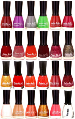 

Fashion Bar Candy Big Nail polish Combo 1324 Multicolor(Pack of 24)