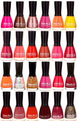 

Fashion Bar Candy Big Nail polish Combo 1306 Multicolor(Pack of 24)