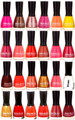 

Fashion Bar Candy Big Nail polish Combo 1304 Multicolor(Pack of 24)