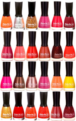 

Fashion Bar Candy Big Nail polish Combo 1301 Multicolor(Pack of 24)