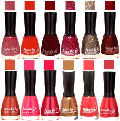 

Fashion Bar Candy different Disco Shades Nail polish combo 1265 Multicolor(Pack of 12)