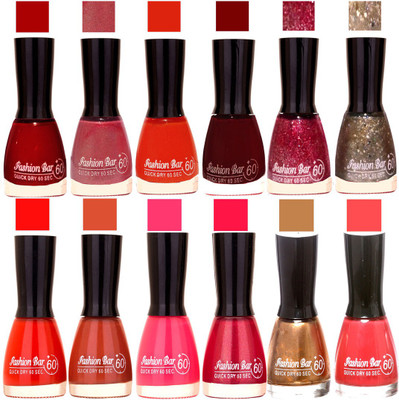 

Fashion Bar Candy different Disco Shades Nail polish combo 1266 Multicolor(Pack of 12)