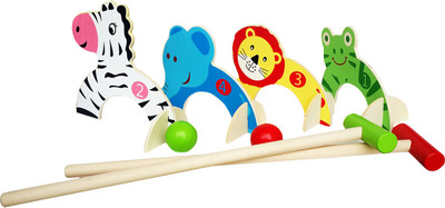 

Trinkets & More - Animal Croquet Game Set Gate Ball | Mini Golf Set | Pretend Play Toys for Kids and Preschoolers 3+ Years (Random Colours)(Multicolor)