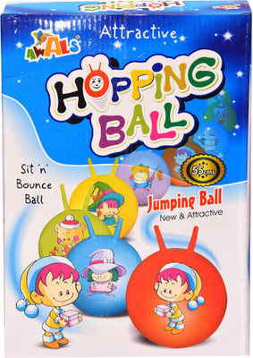 

Toys Factory Kids PVC Jump Ball With Pump In many Colours(Multicolor)