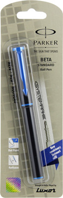 

Parker Beta Std (sys-ark)Black with A.Blu parts Ball Pen(Pack of 5)