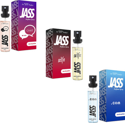 

JASS Social Bundle packof 8ml (Selfie 8ml, Chat 8 ml and Dot Com 8ml) Eau de Parfum - 8 ml(For Men & Women)