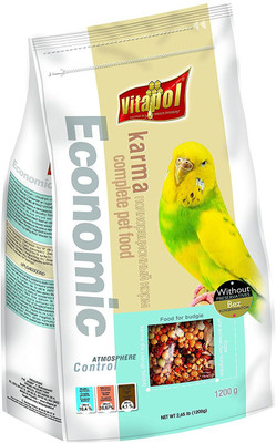 

Pawsitively Vitapol Karma Economic Complete Pet Food For Budige By Pawsitively Pet Care - 1200gm Nuts 1200 g Dry Bird Food