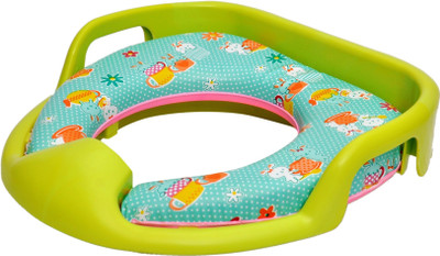 

Toyshine Fine Quality Cushioned Potty Training Toilet Seat (Green) Potty Seat(Green)