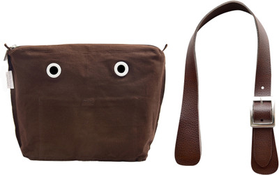 

Doubleu Bag Prima Accessories - Medium - Dark Brown- Handle + Pouch(Brown)