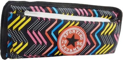 

eRunners All in 1 High Quality Sports Series Pouch Wallet Mobile Holder Pencil Box for All Ages Pouch(Black, Multicolor)