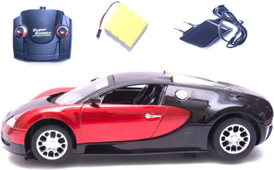 

TWGE Remote Control Car-1:12 Scale Super Luxury Car- Black and Red Color - rechargable battery n charger included(Multicolor)