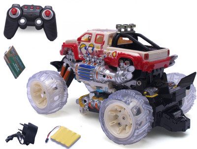 

TWGE Stunt Rotation Remote Control Car-360 Degree Rotating,Music & Colourful Flashing Lights- rechargable battries included(Red)