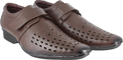 

LeatherKraft Men Brown Sandals