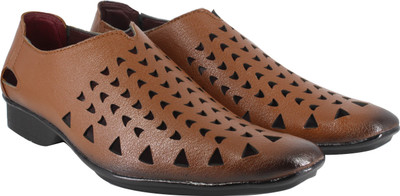 

LeatherKraft Men Tan Sandals