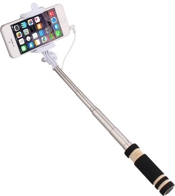 

Fellkon Cable Selfie Stick(Black, Remote Included)