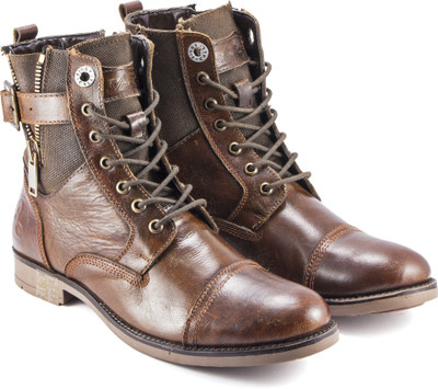 

DeVEE Amblin Force Alfa 8inch Long Brown Boots For Men(Brown