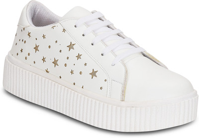 

Get Glamr Tam Platform Sneakers For Women(White